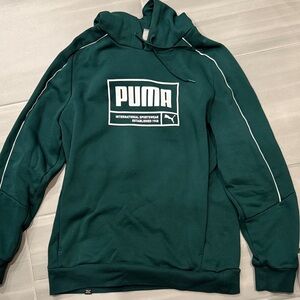 PUMA Dark Green Men's Sweatshirt- medium